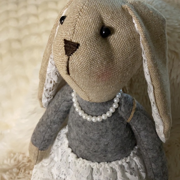 Cottontail Lane Stuffed Bunny - Picture 3 of 5